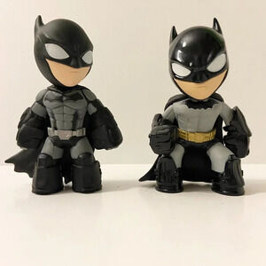 2015 Lot of 2 Funko Mini  Batman Figures Arkham Knight 3 Inch Tall Toys